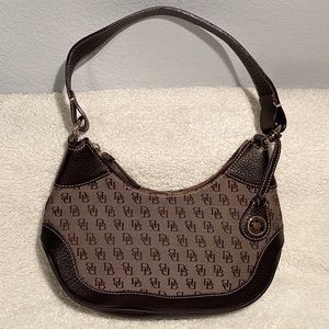 Dooney & Bourke Signature Small Brown Hobo